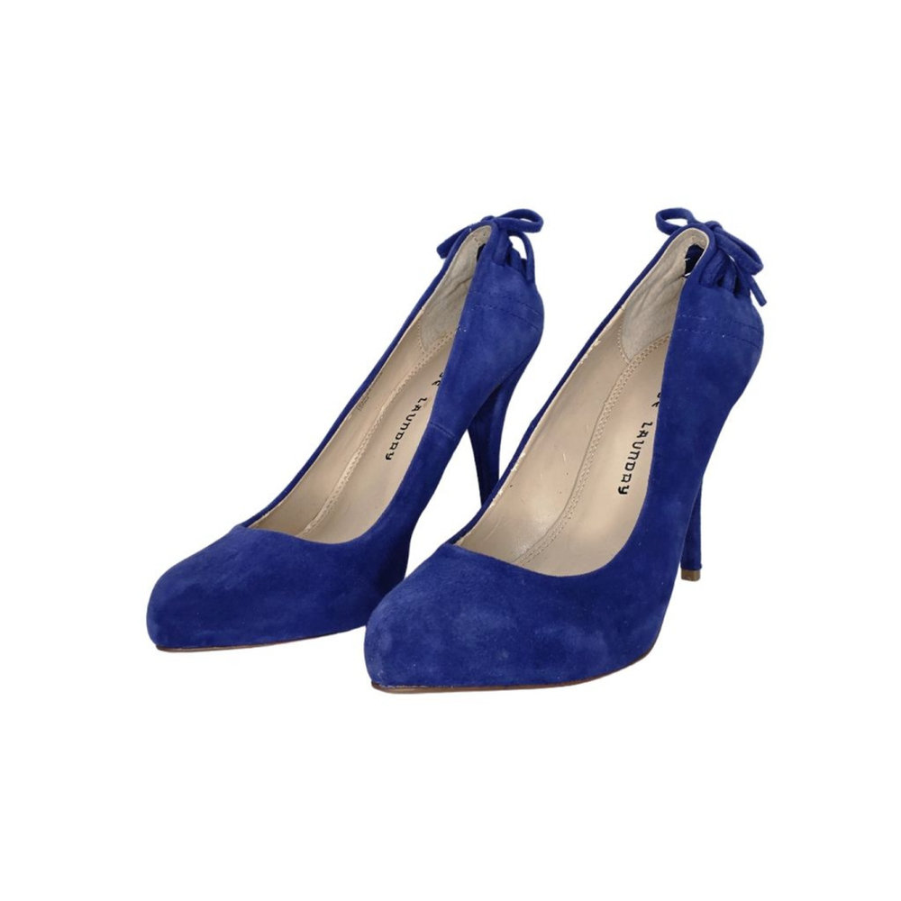 Chinese Laundry Blue Suede Heels women's size 9